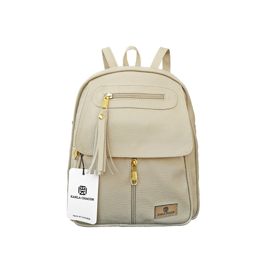 Morral Casual Fabi Beige by KARLA CHACON